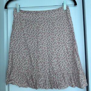 Brandy Melville Pink floral Skirt